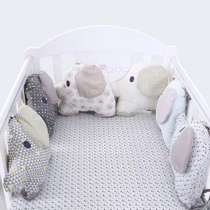 Transform Your Baby's Crib with Our Cotton Embroidered Elephant Set