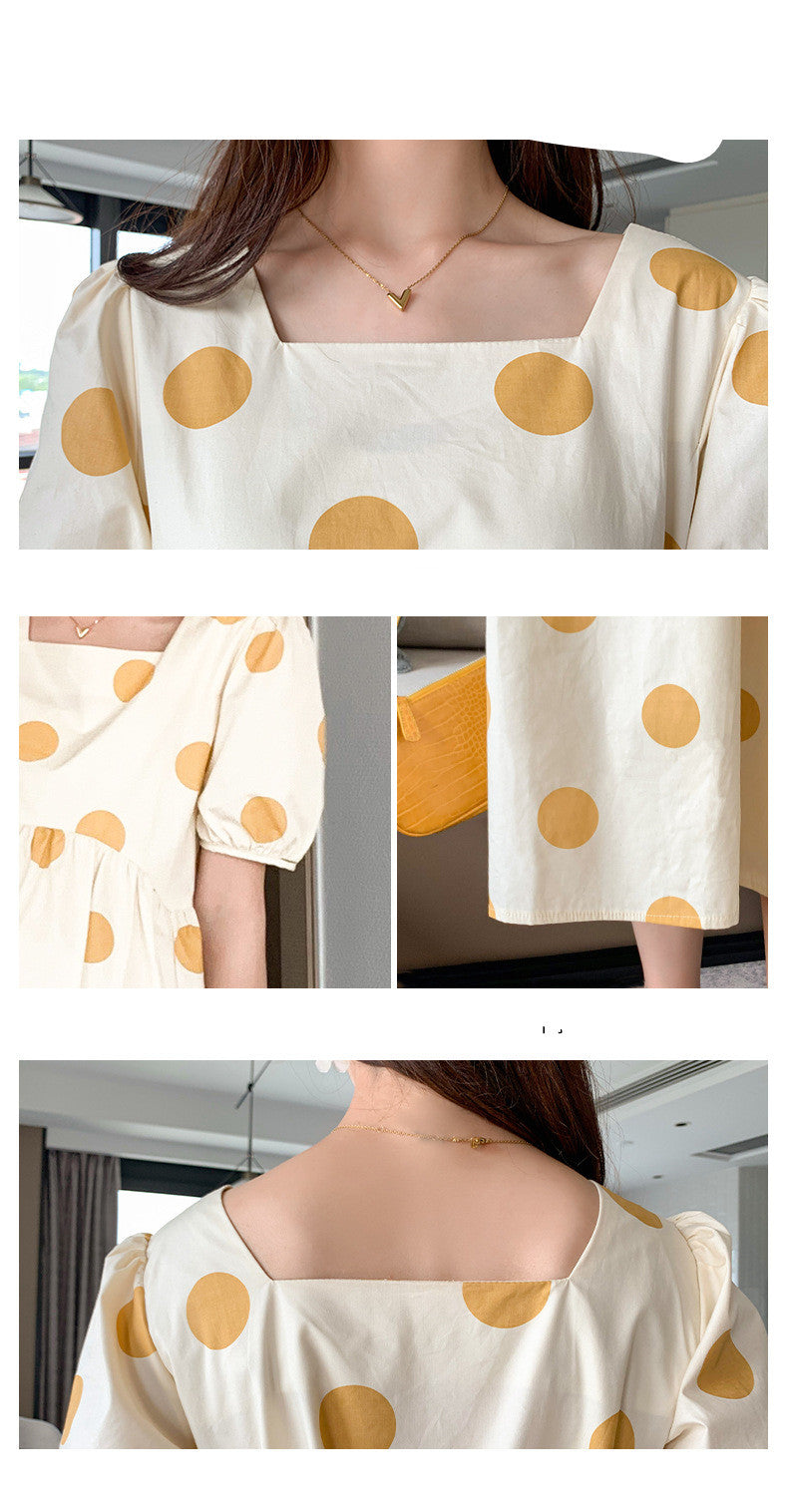 Summer Fashion Maternity Polka Dot Dress