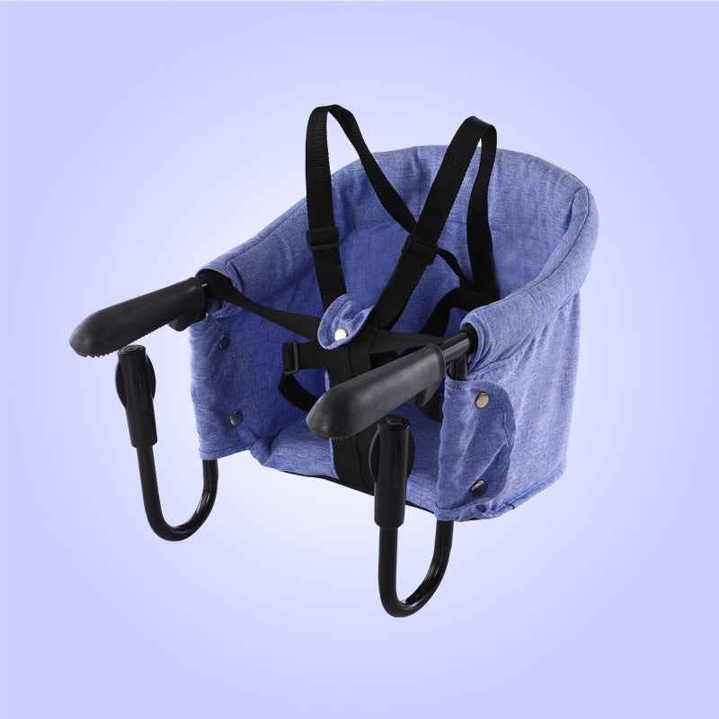 Portable Baby High Chair With Safety Belt And Seat Cover