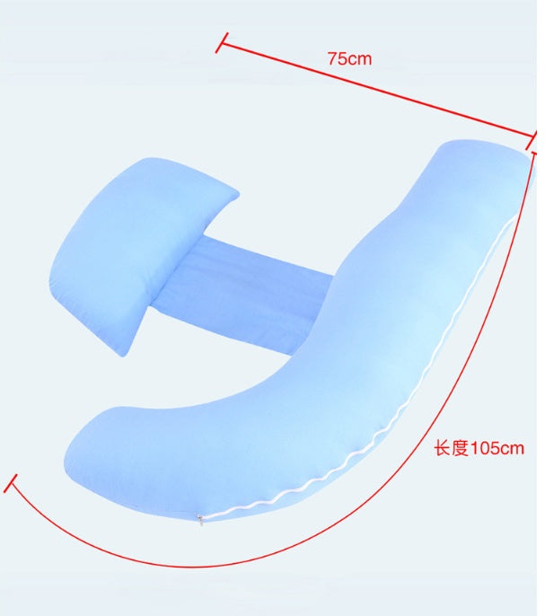 Multi-Functional U-Shaped Maternity Pillow Waist And Side Sleeping Support
