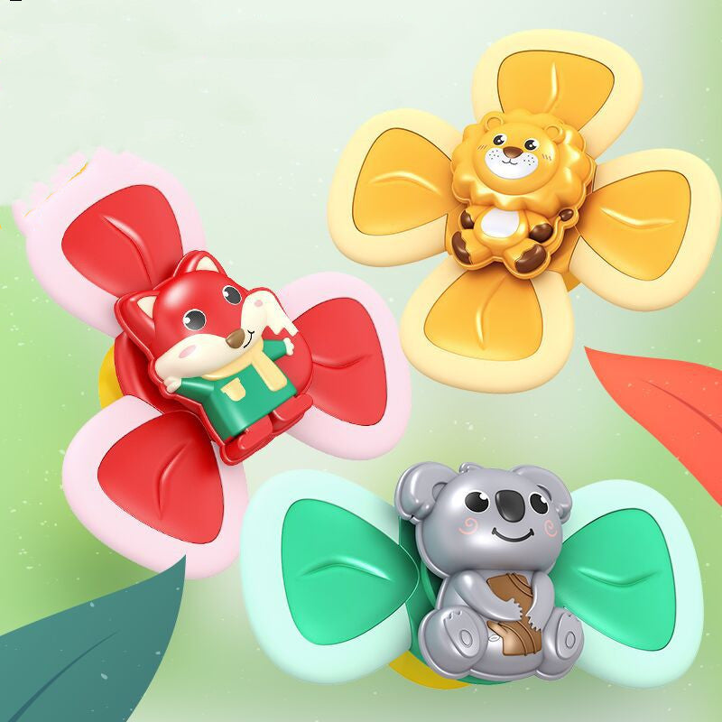 Spinning Suction Cup Baby Bath Toy and Teether