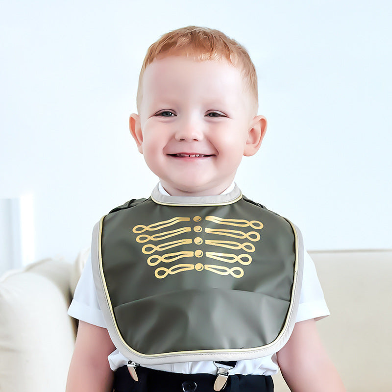 Baby Waterproof Rice Pocket Feeding Bib
