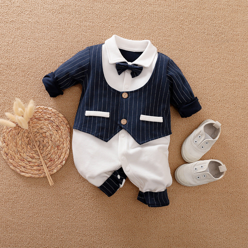 Baby Long Sleeve Spring Autumn Gentleman Jumpsuit