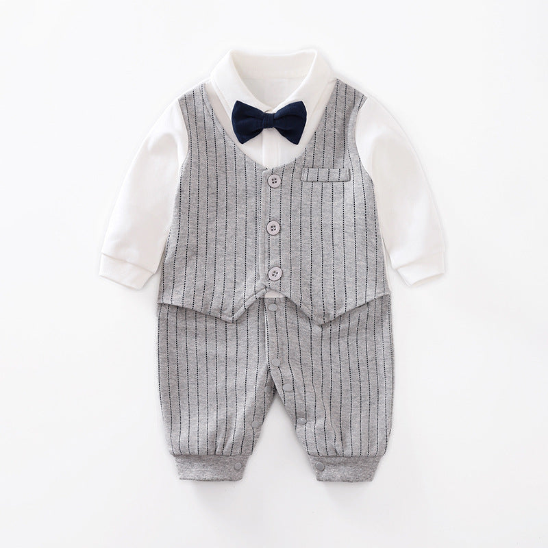 Baby Long Sleeve Spring Autumn Gentleman Jumpsuit