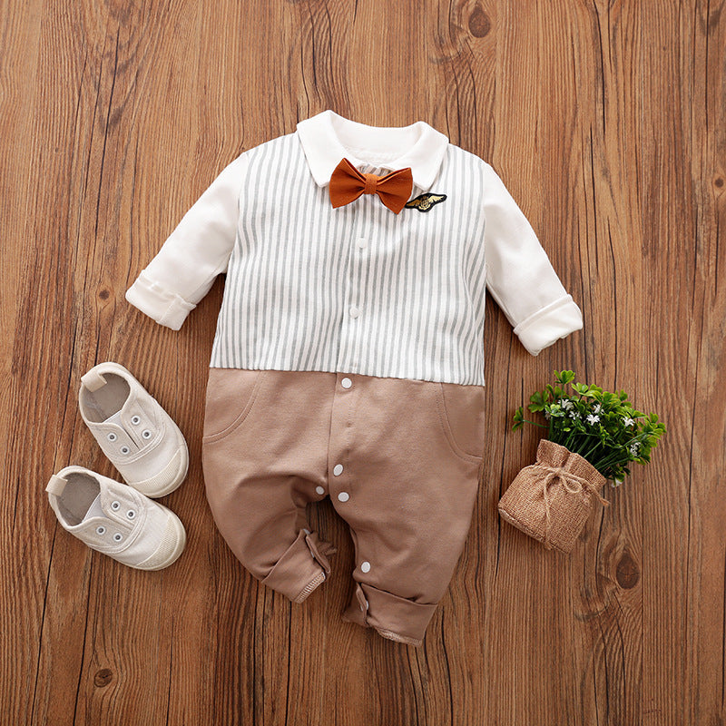 Baby Long Sleeve Spring Autumn Gentleman Jumpsuit