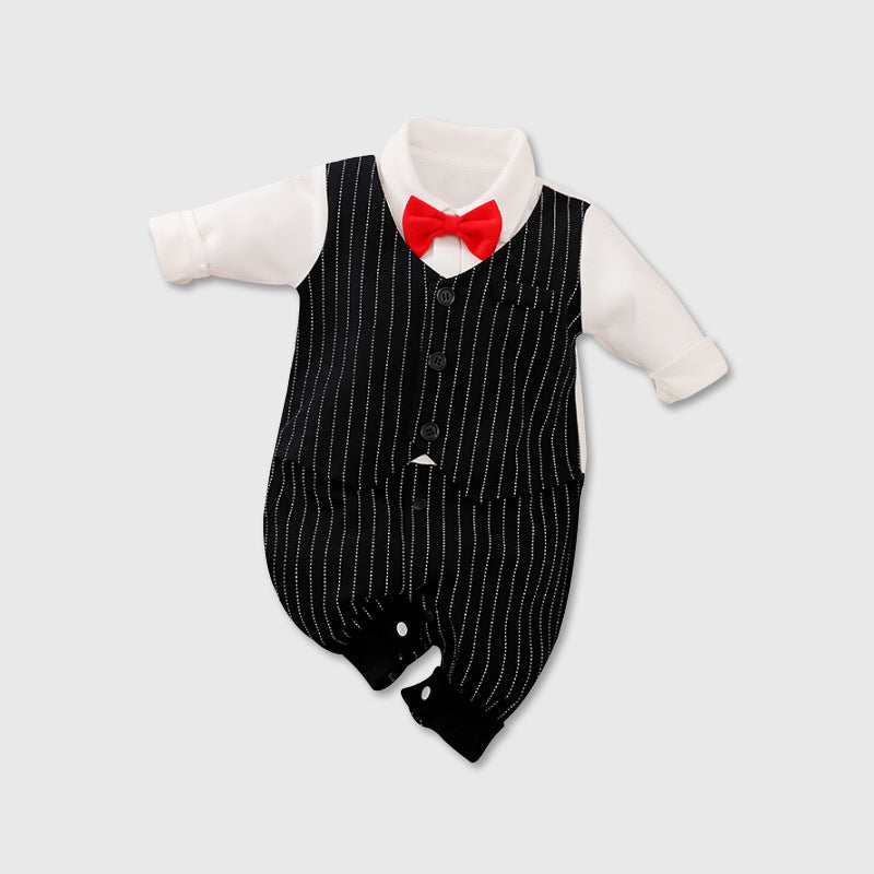 Baby Long Sleeve Spring Autumn Gentleman Jumpsuit