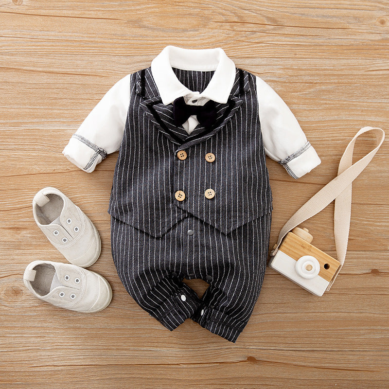 Baby Long Sleeve Spring Autumn Gentleman Jumpsuit