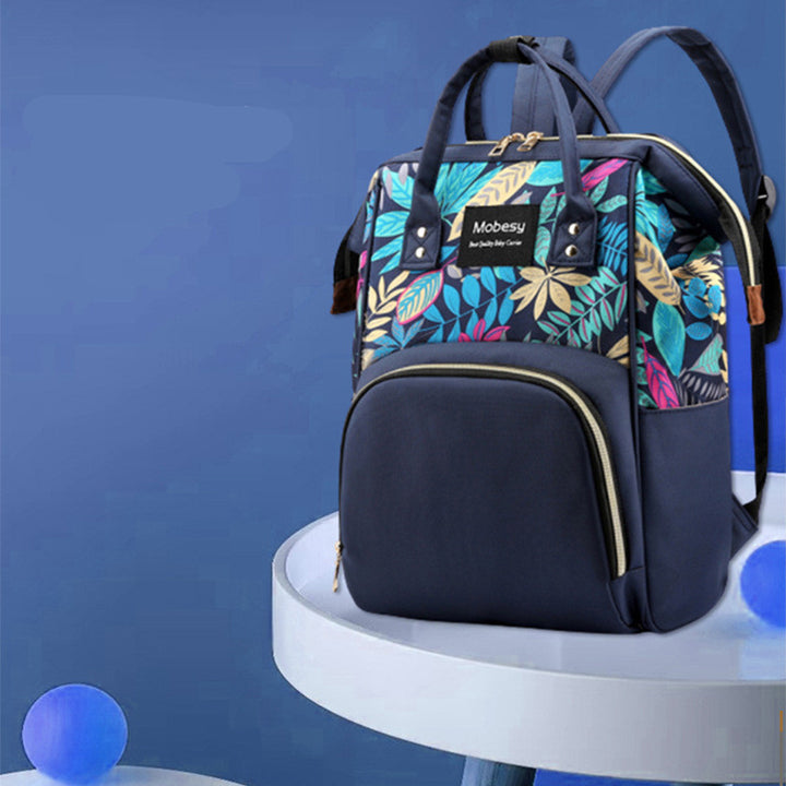 Multifunctional Baby Diaper Bag Backpack With Bottle Storage