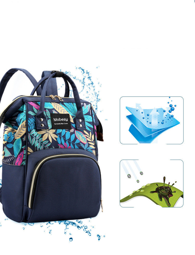 Multifunctional Baby Diaper Bag Backpack With Bottle Storage