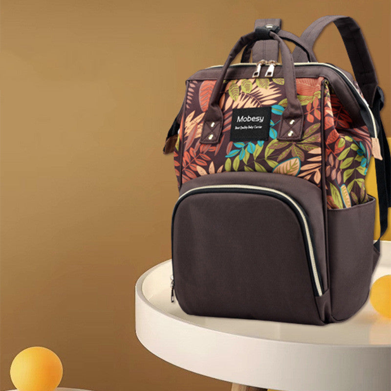 Multifunctional Baby Diaper Bag Backpack With Bottle Storage