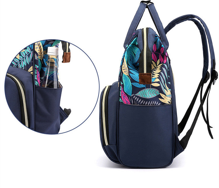 Multifunctional Baby Diaper Bag Backpack With Bottle Storage
