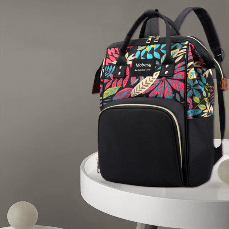 Multifunctional Baby Diaper Bag Backpack With Bottle Storage