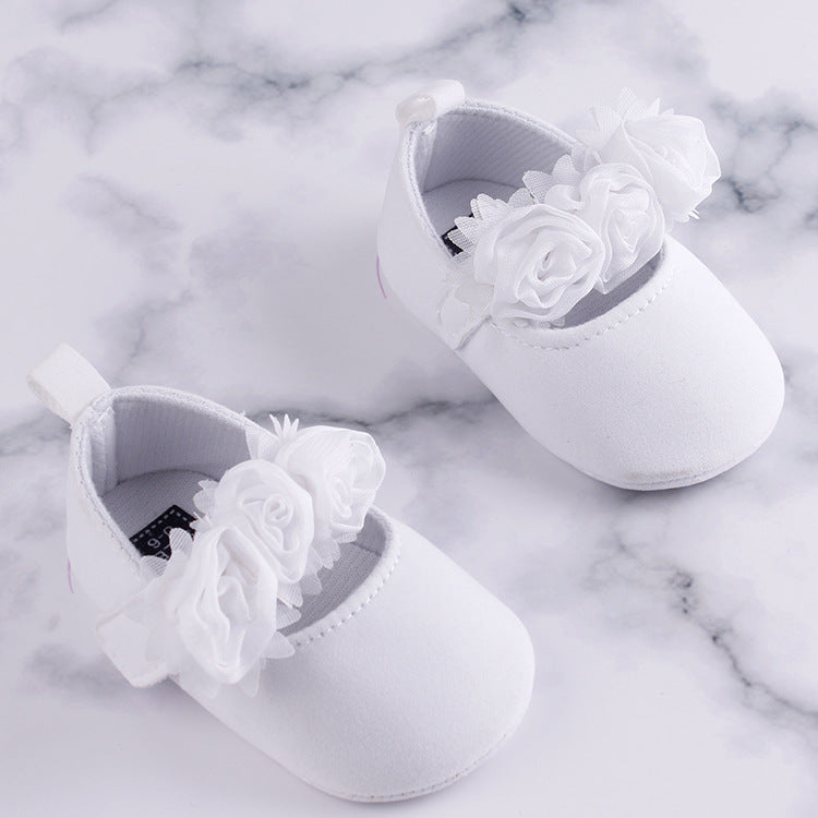 Baby Soft Sole Cotton Flower Toddler Shoes