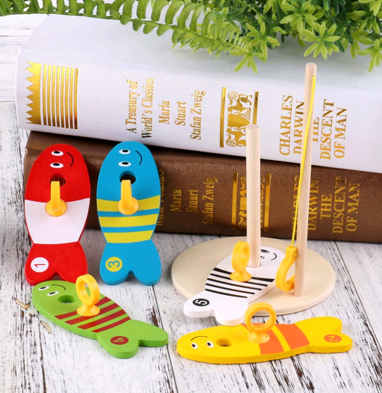 Wooden Fishing Toy For Children’s Early Learning Play