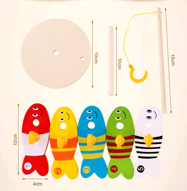 Wooden Fishing Toy For Children’s Early Learning Play