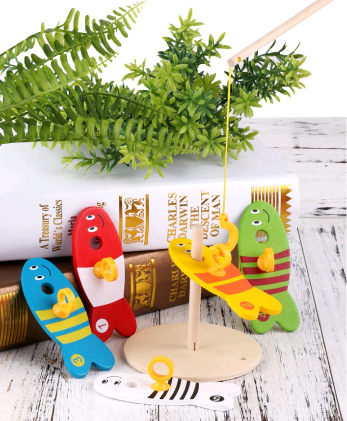 Wooden Fishing Toy For Children’s Early Learning Play