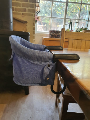 Portable Baby High Chair With Safety Belt And Seat Cover