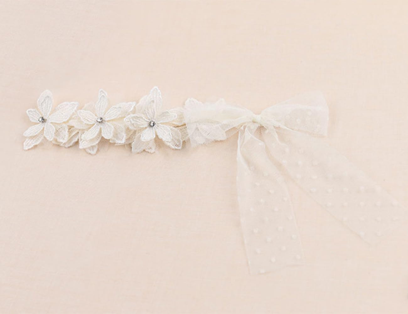 Baby Girls Cute Bow-Knot Headband Soft Lace Floral Hairband