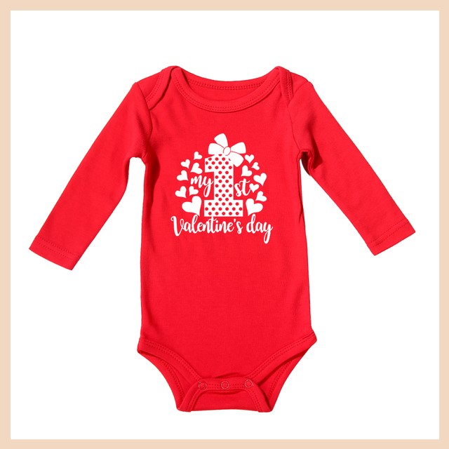 Valentine's Day Newborn Baby Summer Rompers Cotton