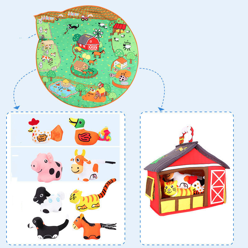 Baby Animal Play Blanket Early Education Toy