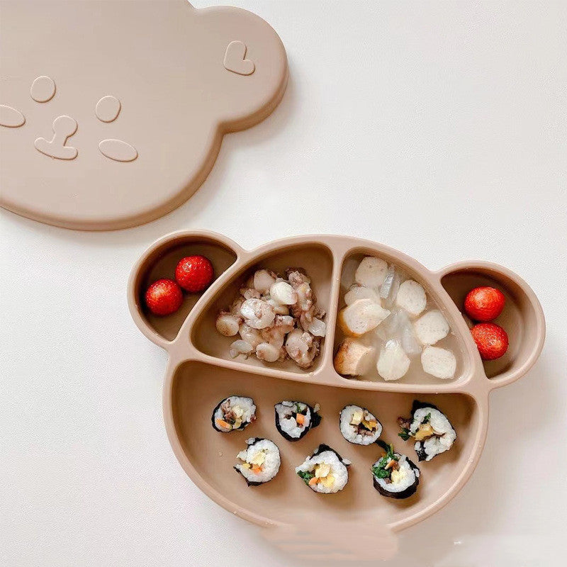 Baby Silicone Suction Feeding Bowl Set