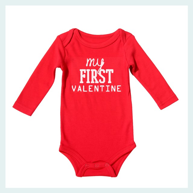Valentine's Day Newborn Baby Summer Rompers Cotton