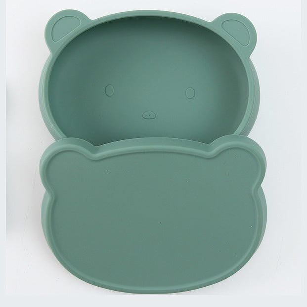 Baby Silicone Bear Boilable Anti-Fall Tableware