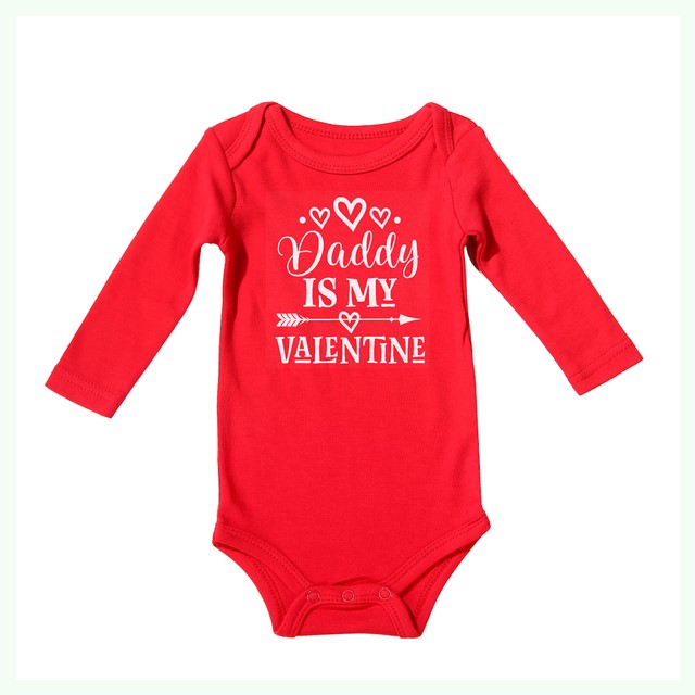 Valentine's Day Newborn Baby Summer Rompers Cotton