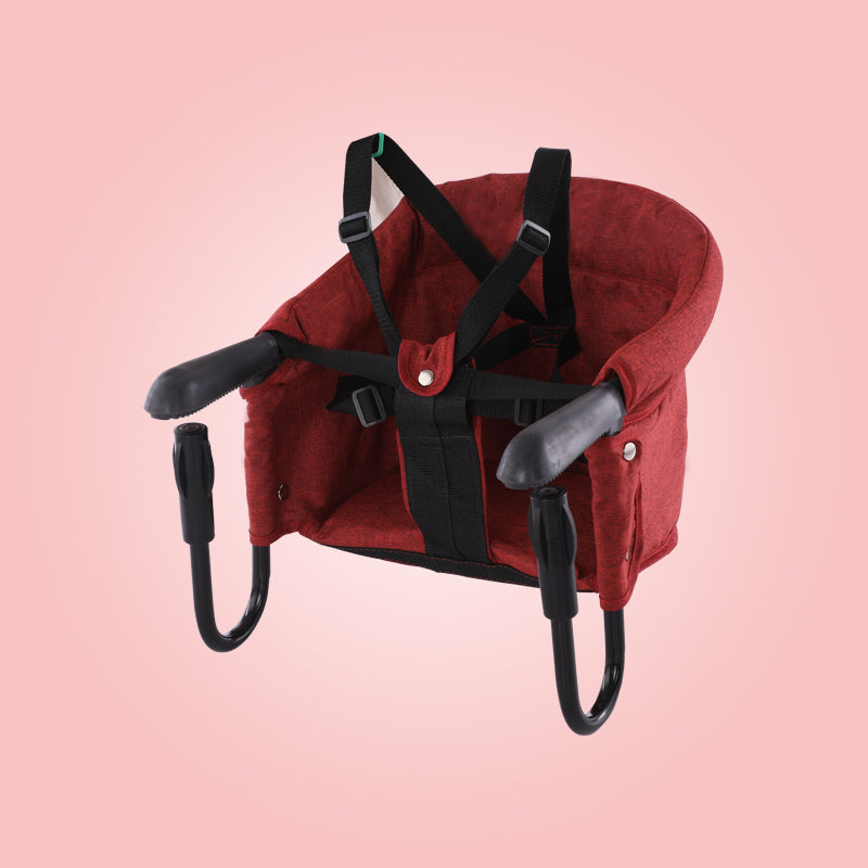 Portable Baby High Chair With Safety Belt And Seat Cover