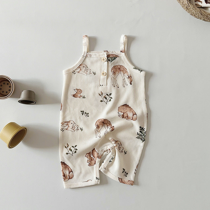 Baby Waffle Jumpsuit Going-Out Outfit