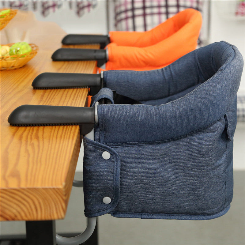 Portable Baby High Chair With Safety Belt And Seat Cover