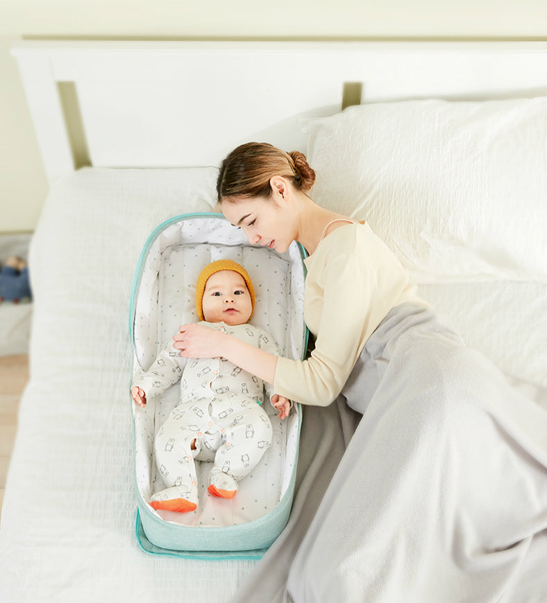 Portable Anti-Pressure Baby Crib Bed