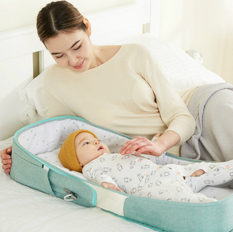 Portable Anti-Pressure Baby Crib Bed