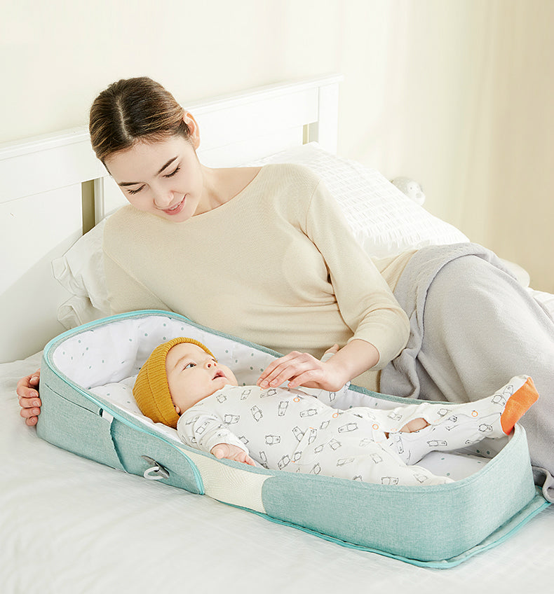 Portable Anti-Pressure Baby Crib Bed