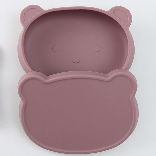 Baby Silicone Bear Boilable Anti-Fall Tableware