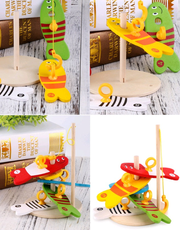 Wooden Fishing Toy For Children’s Early Learning Play