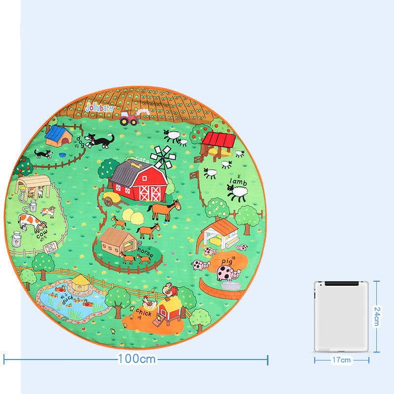 Baby Animal Play Blanket Early Education Toy