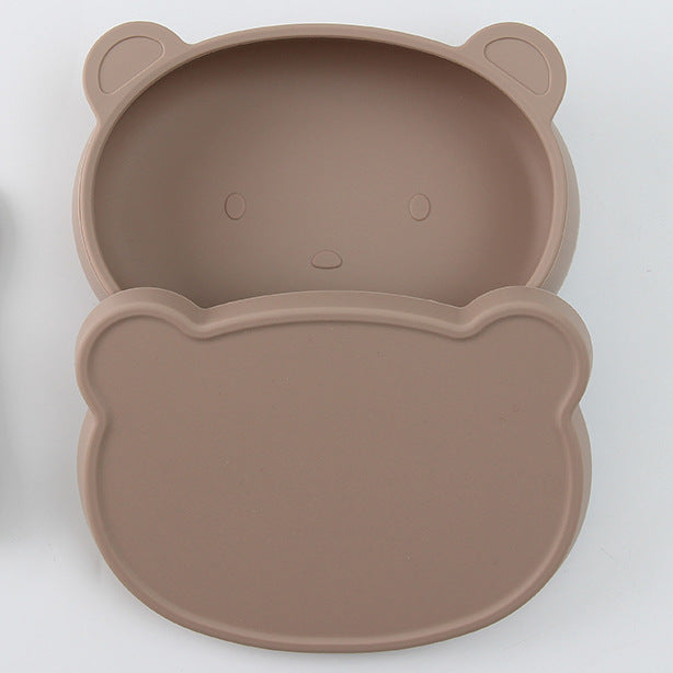 Baby Silicone Bear Boilable Anti-Fall Tableware