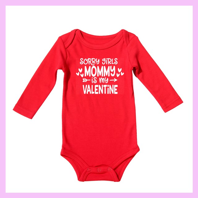 Valentine's Day Newborn Baby Summer Rompers Cotton