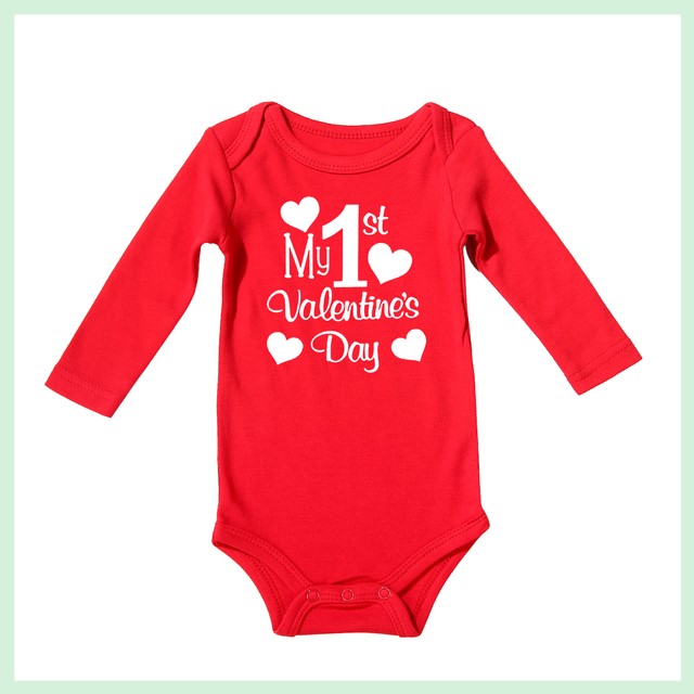 Valentine's Day Newborn Baby Summer Rompers Cotton