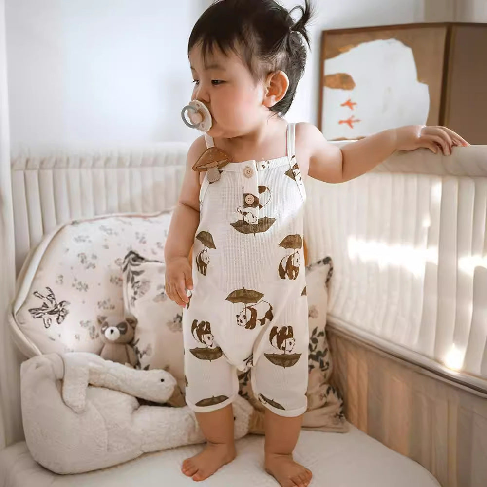 Baby Waffle Jumpsuit Going-Out Outfit