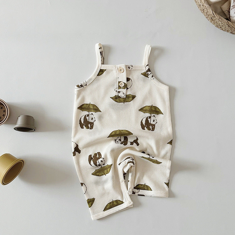 Baby Waffle Jumpsuit Going-Out Outfit