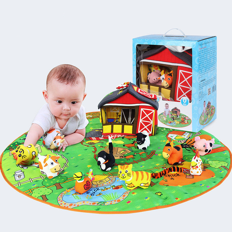 Baby Animal Play Blanket Early Education Toy