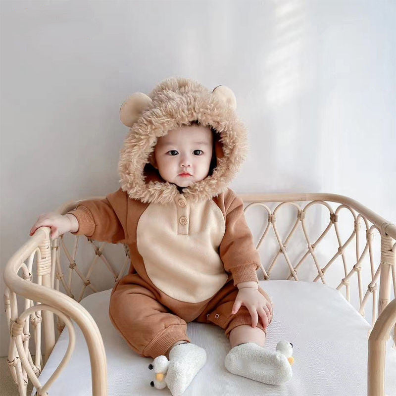 Newborn Baby Boy Autumn Jumpsuit Outfit