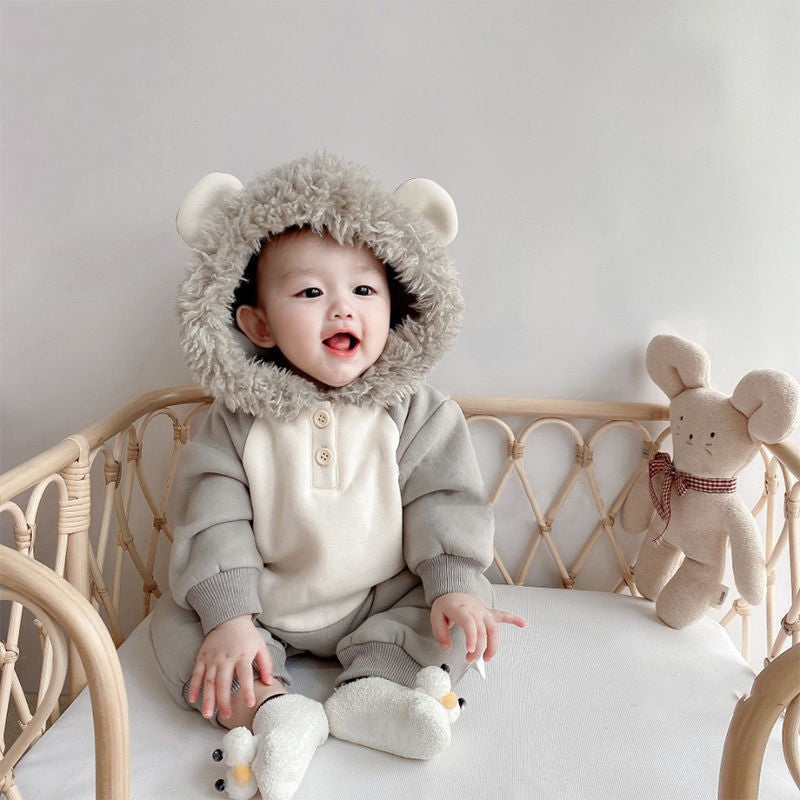 Newborn Baby Boy Autumn Jumpsuit Outfit