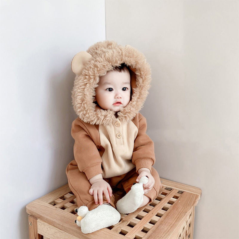 Newborn Baby Boy Autumn Jumpsuit Outfit
