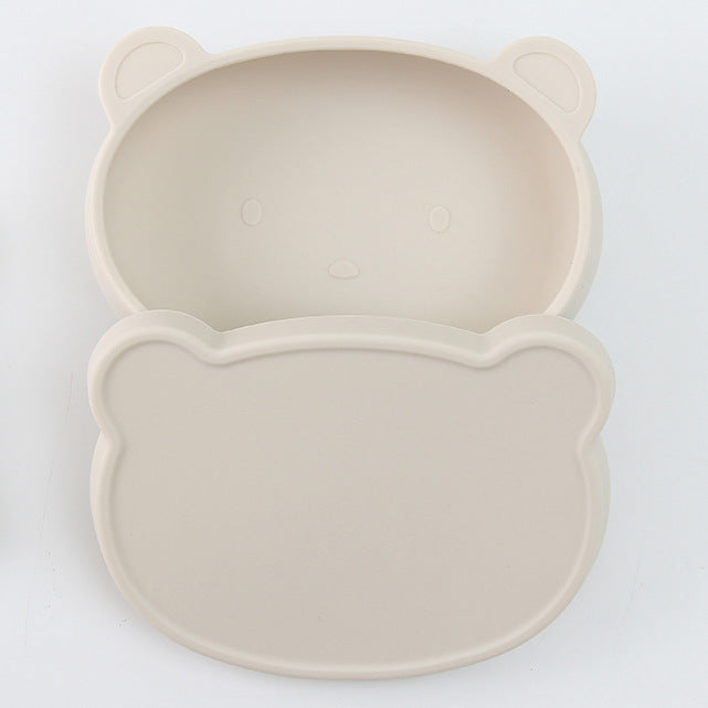 Baby Silicone Bear Boilable Anti-Fall Tableware