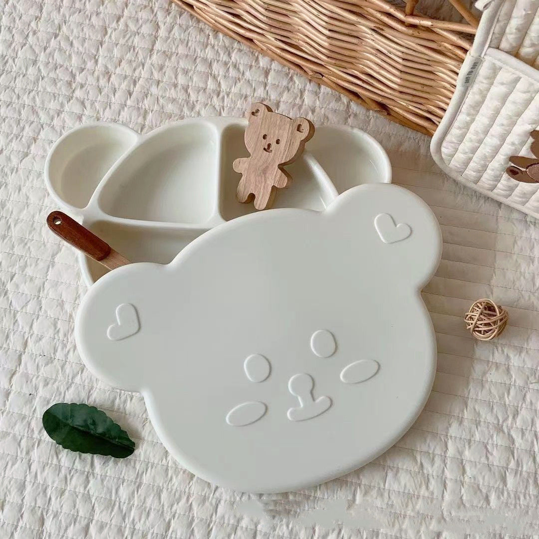 Baby Silicone Suction Feeding Bowl Set