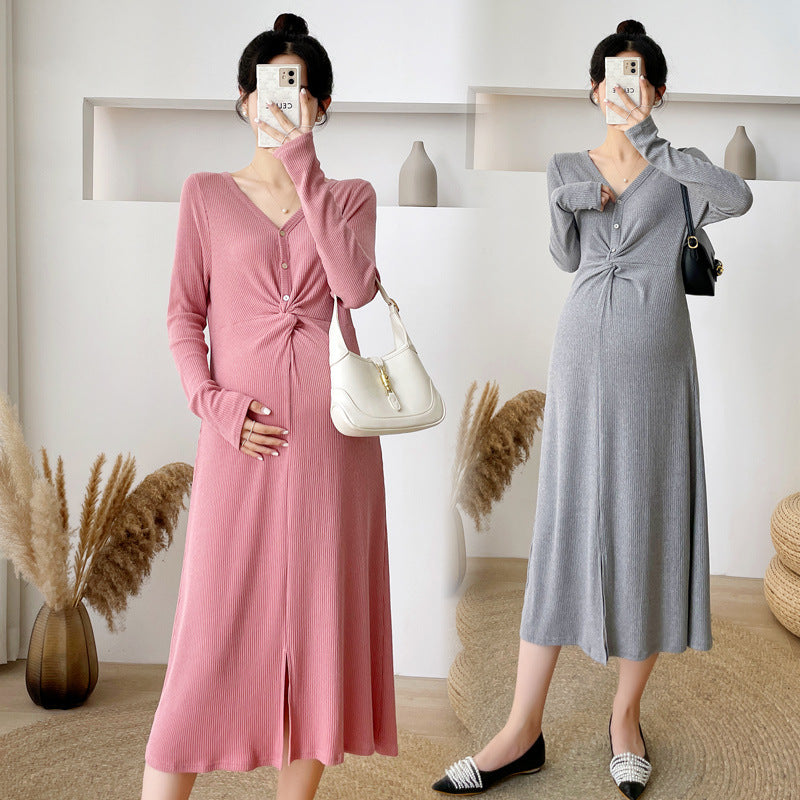 Western Fashion Maternity Plus Size Dress