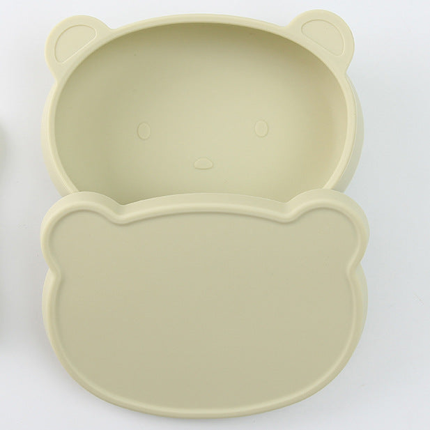 Baby Silicone Bear Boilable Anti-Fall Tableware